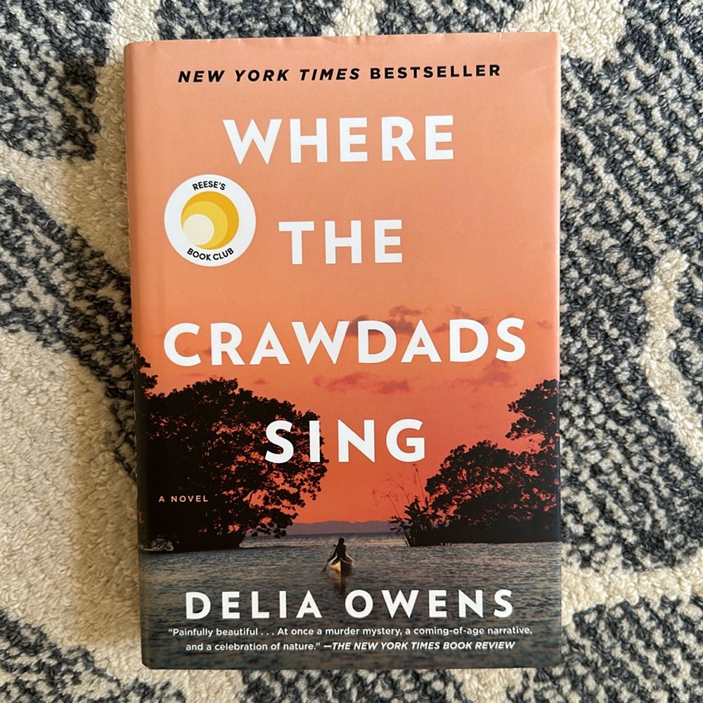 📕 Where The Crawdads Sing by Delia Owens hardcover book fiction book club
